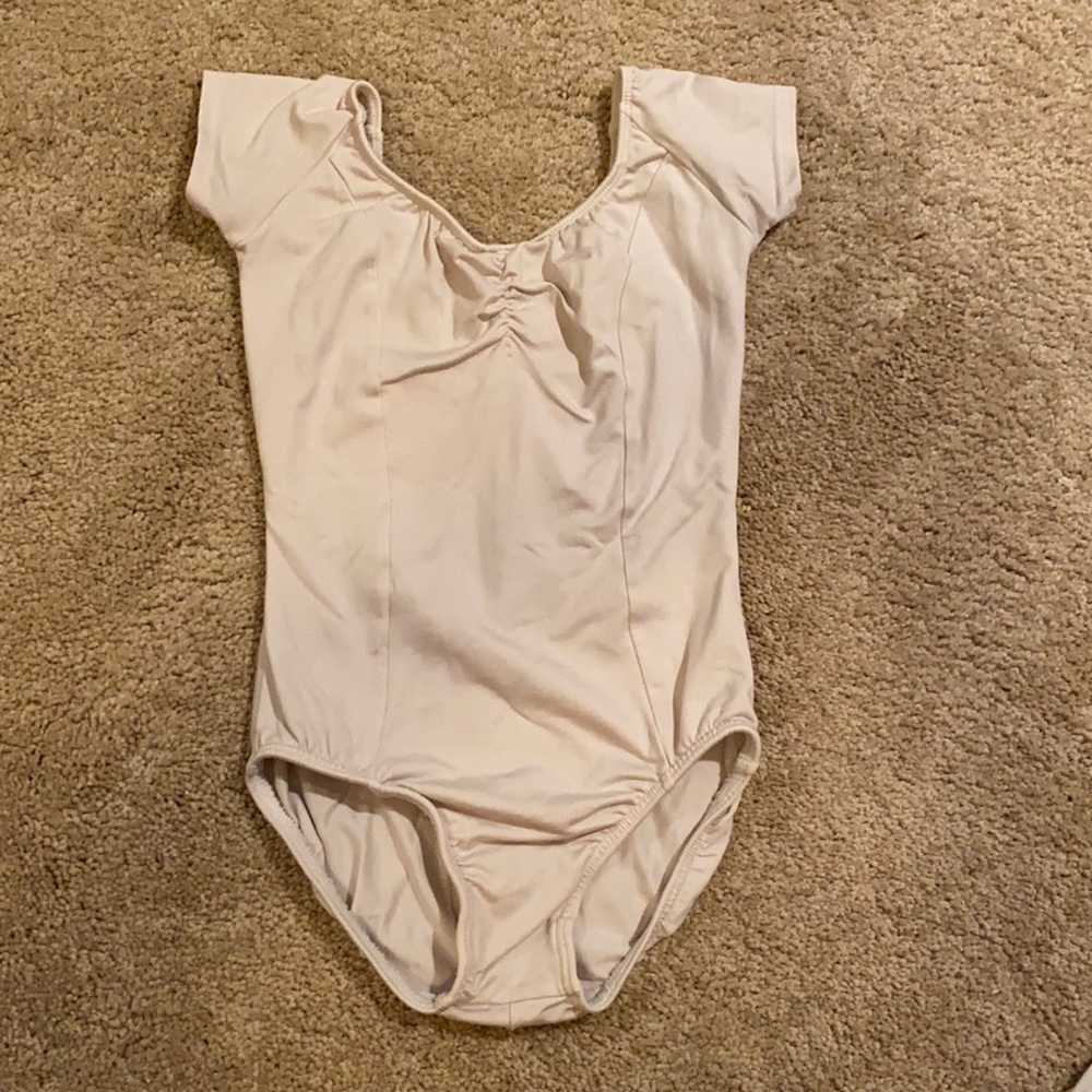 Girls Motionwear Off white leotard
